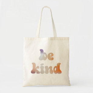 Inspirational Colourful Metallic Watercolor Be Kin Tote Bag