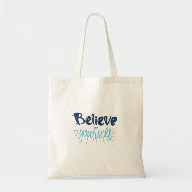 Inspirational & Colourful Quotes Tote Bag (Front)