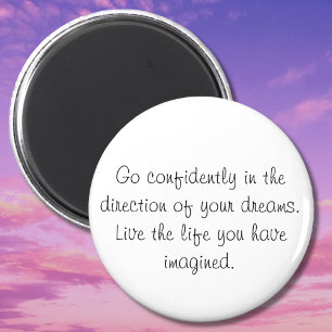 Inspirational confidence quotes magnets gifts
