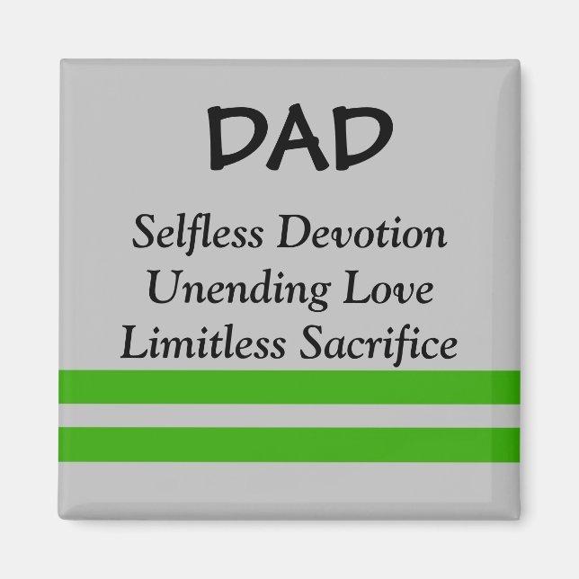 Inspirational Dad Magnet (Front)