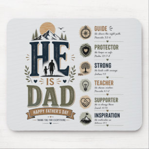 Inspirational Dad My Safe Place Mouse Pad