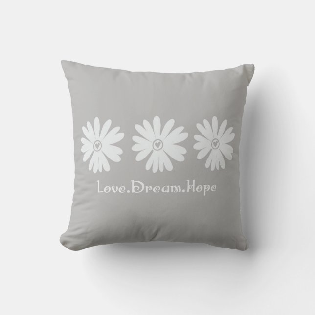 Inspirational Daisies Cushion (Front)