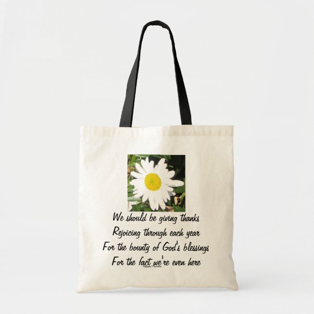 Inspirational Daisy tote Bag (Front)