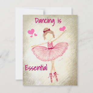 Inspirational dancer Ballet Card Personalise it