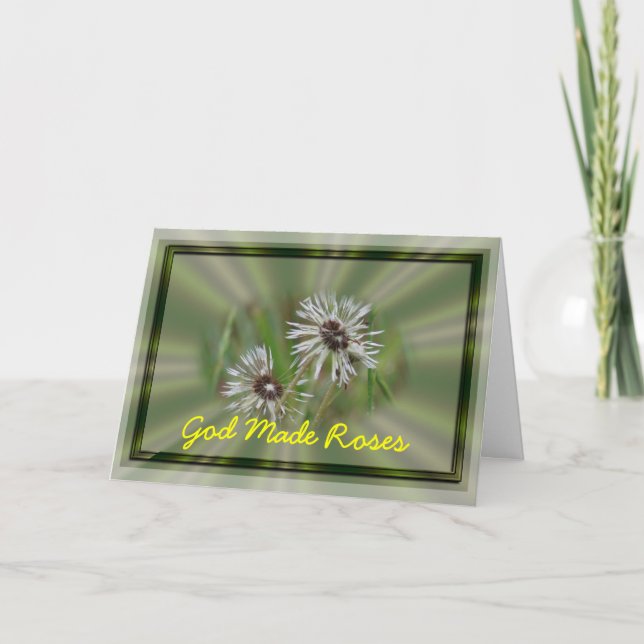 Inspirational Dandelion Card- customize Card (Front)