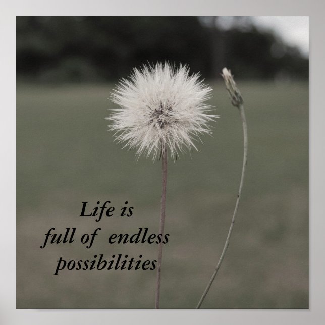 Inspirational Dandelion - Customiz... - Customised Poster (Front)