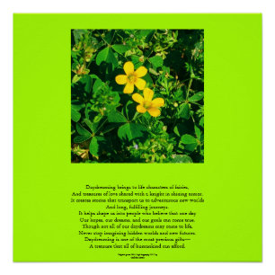 Inspirational Daydreaming Poem Poster