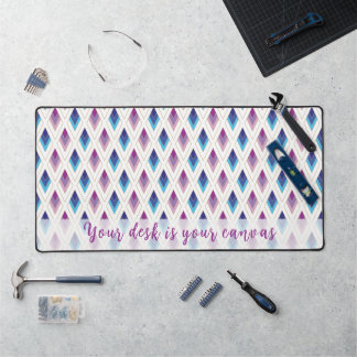 Inspirational Diamond Pattern  Desk Mat