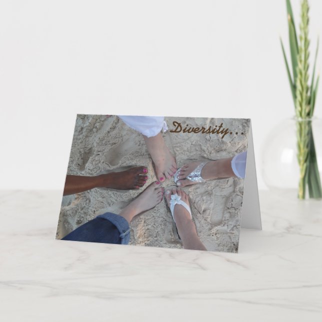 Inspirational Diversity Rum Point Cayman Islands Card (Front)