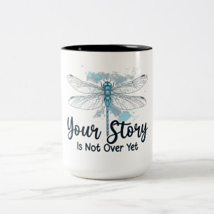 Inspirational Dragonfly Two-Tone Coffee Mug