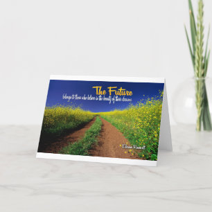 Inspirational Dream Quote -- Eleanor Roosevelt Card