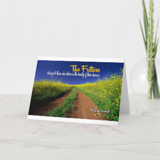 Inspirational Dream Quote -- Eleanor Roosevelt Card