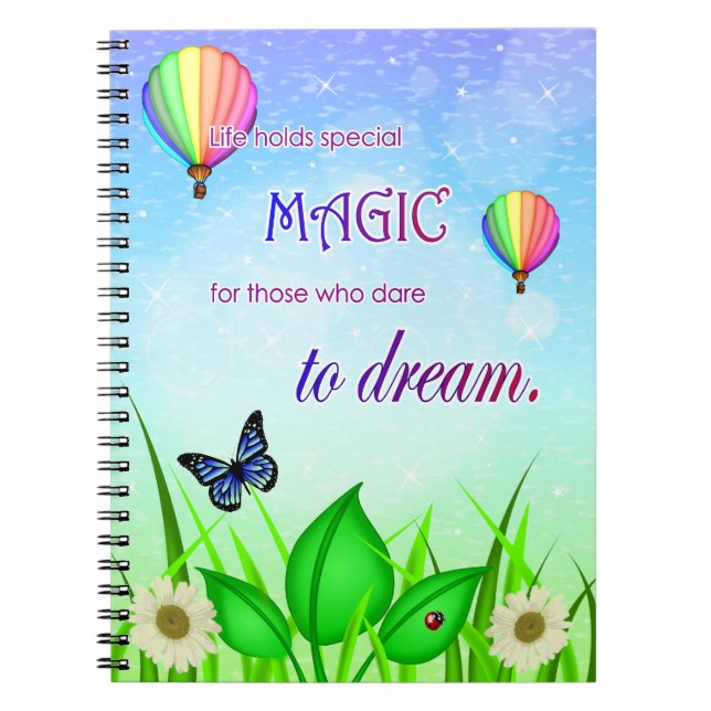 Inspirational Dream Quote Notebook (Front)