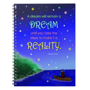 Inspirational Dream Quote Notebook (80 Pages)