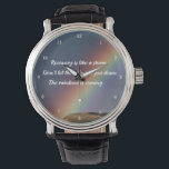 Inspirational Drug Addiction Sober Recovery Quote Watch<br><div class="desc">Recovery is like a storm. Don't let the rain get you down. The rainbow is coming. A motivational drug addiction recovery quote watch gift for sobriety encouragement with a beautiful inspirational rainbow image. Great wristwatch for a rehab facility or sober house worker or resident.</div>