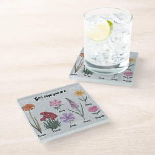 Inspirational Encouragement/Quotes Glass Coaster