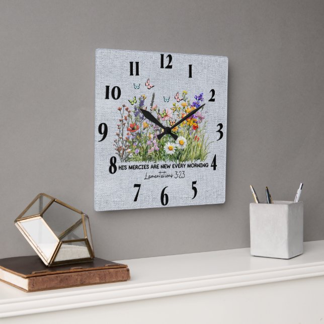 Inspirational Encouragement/Quotes Wall Clock (Office)