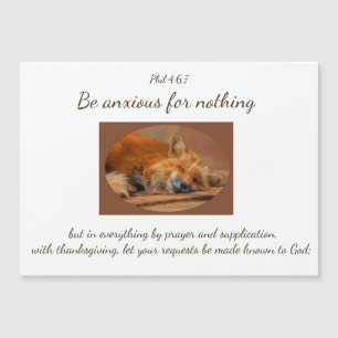 Inspirational Encouraging Scripture Quote Cute Fox