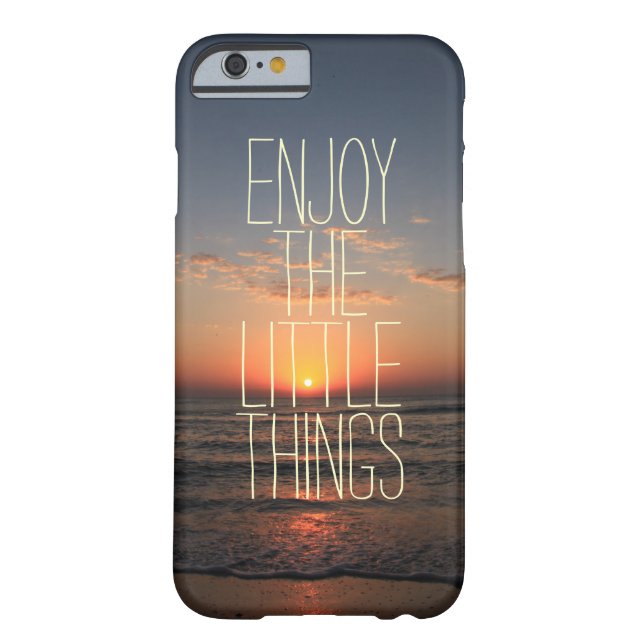 Inspirational Enjoy the Little Things Quote Case-Mate iPhone Case (Back)