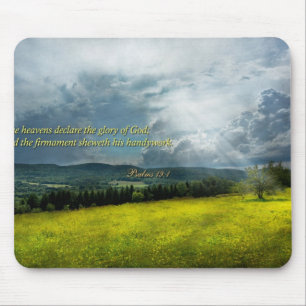 Inspirational - Eternal hope - Psalms 19-1 Mouse Pad