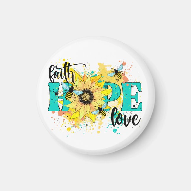 Inspirational, Faith, Hope & Love Magnet (Front)
