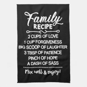 Inspirational Family Recipe Tea Towel