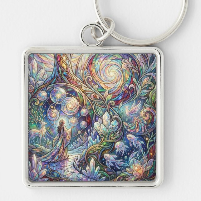 Inspirational Fantasy Keychain – Awe (Front)