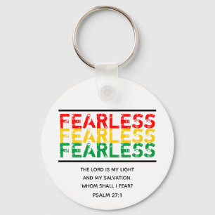 Inspirational FEARLESS Christian Key Ring