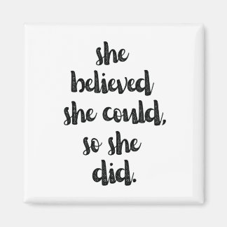 Inspirational Feminist Girl Power Quote Magnet