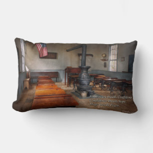 Inspirational - First day of school - Confucius Lumbar Cushion