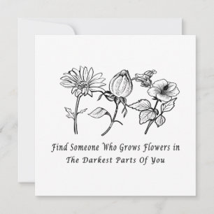 Inspirational Floral Art Holiday Card