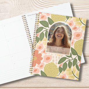 Inspirational Floral Photo Weekly Monthly Planner