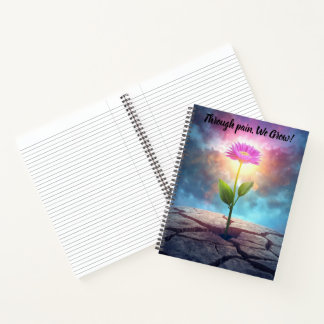 inspirational flower calendar notebook planner
