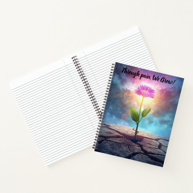 inspirational flower calendar notebook planner (Inside)