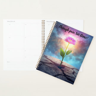 inspirational flower calendar notebook planner