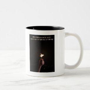 inspirational flying pig flame mug