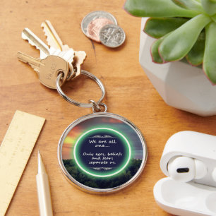 Inspirational Forest Key Ring