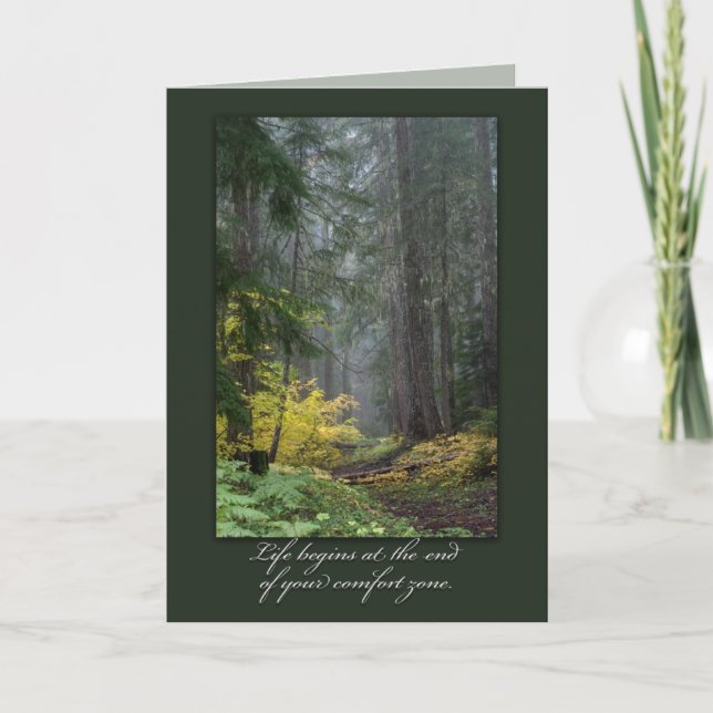 Inspirational Forest-Themed Card (Front)