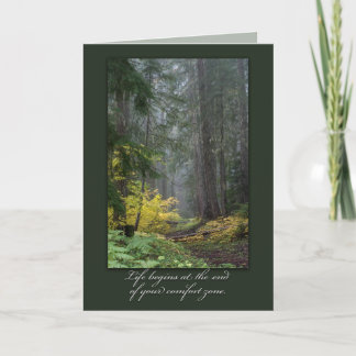 Inspirational Forest-Themed Card