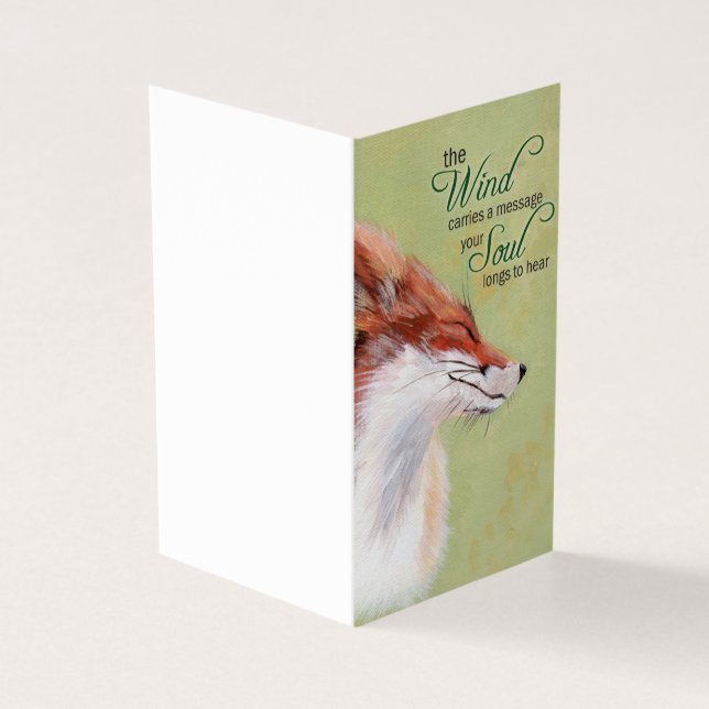 Inspirational Fox Card (Outside)
