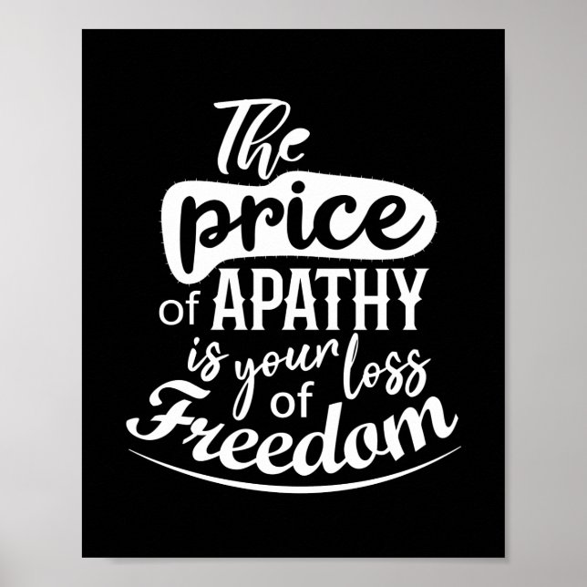 Inspirational Freedom quote Poster (Front)