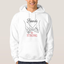 Inspirational Friendship Adult Pullover Hoodie