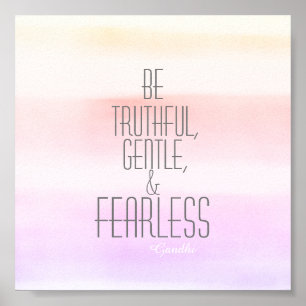 inspirational Gandhi quote poster watercolor