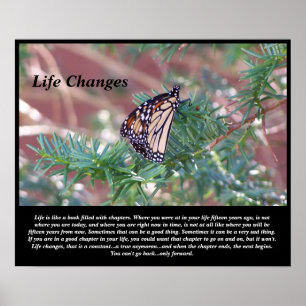 Inspirational Gifts Life Changes Poster