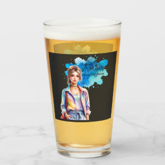 Inspirational Girl Graphic  Glass