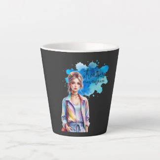 Inspirational Girl Graphic  Latte Mug
