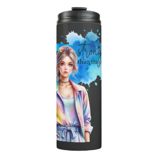 Inspirational Girl Graphic  Thermal Tumbler