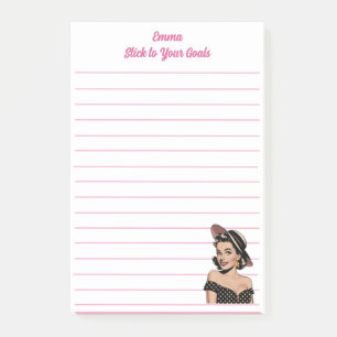Inspirational Goals,Minimalist,Simple Personalised Post-it Notes