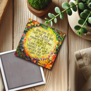 Inspirational God is Cool Inspirivity Faith Fun Magnet