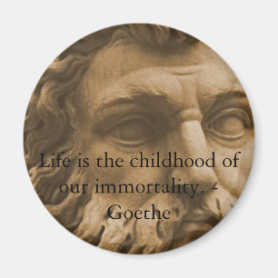 Inspirational Goethe Quote Magnet
